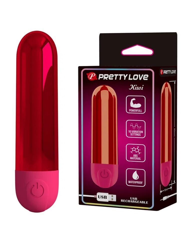 PRETTY LOVE KIWI BULLET VIBRATOR ROT