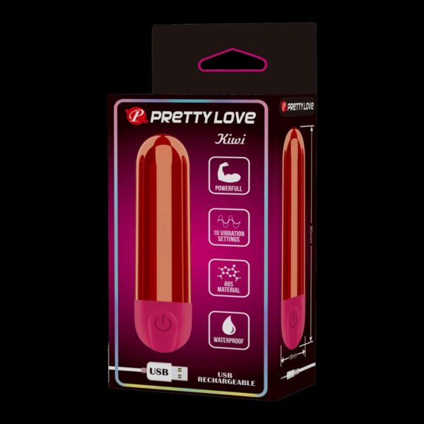 PRETTY LOVE KIWI BULLET VIBRATOR ROT – Bild 8
