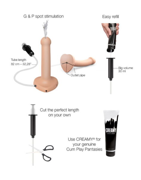 STRAP ON ME SILIKON SQUIRTING DIDLO NUDE S – Bild 4