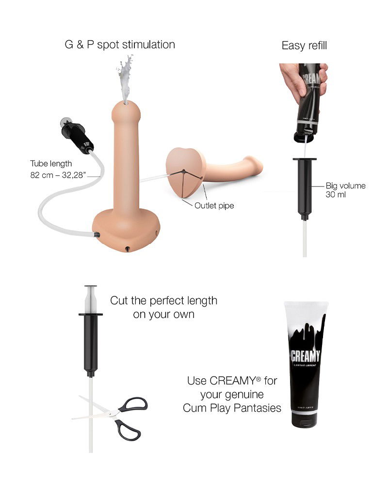 STRAP ON ME SILIKON SQUIRTING DIDLO NUDE S – Bild 4