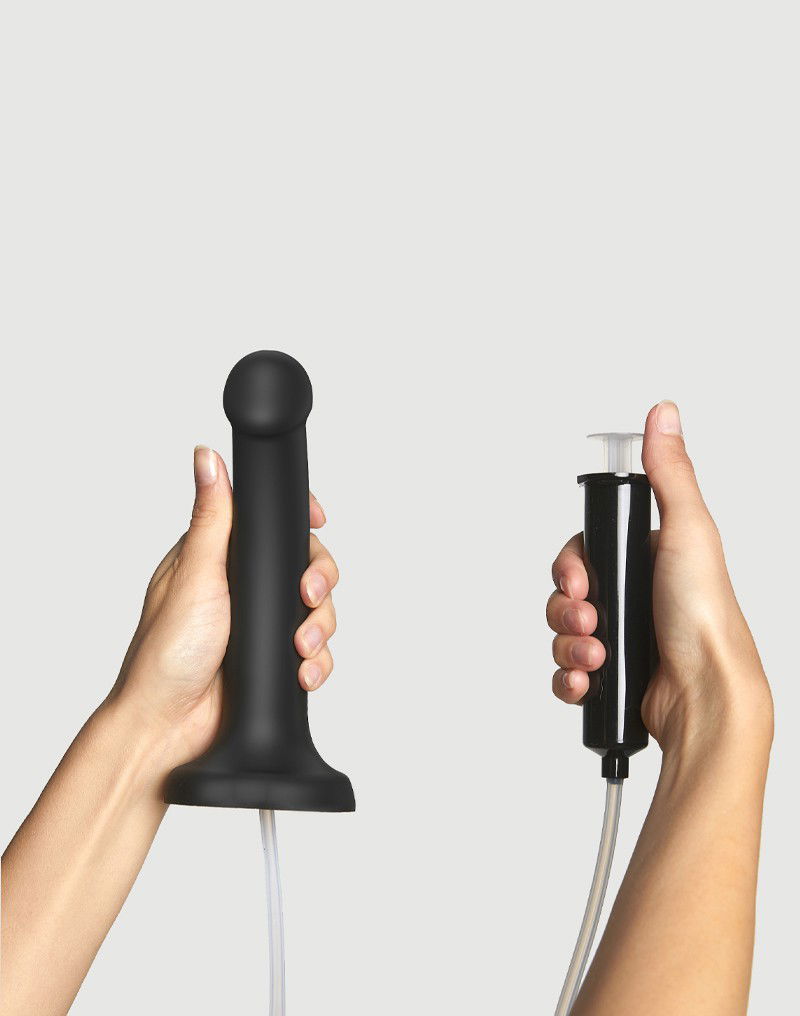 STRAP ON ME SILIKON SQUIRTING DIDLO BLACK S – Bild 4