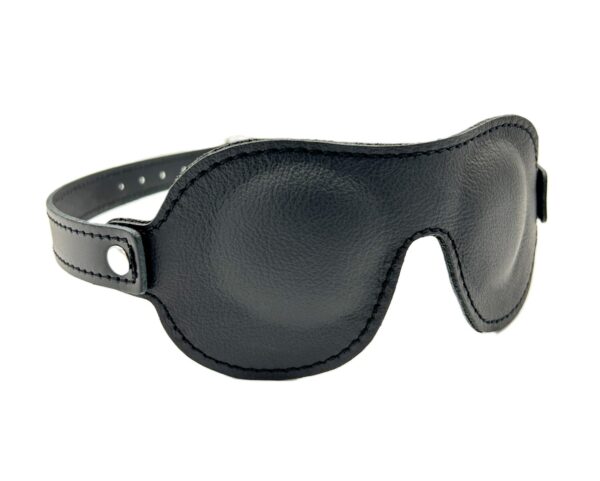 P.M. BODYLEATHER GEPOLSTERTE BLICKDICHTE LEDERAUGENMASKE