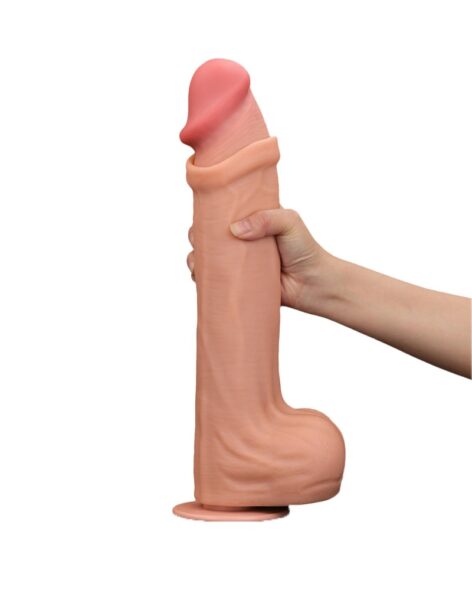 LOVETOY SLIDING SKIN DILDO 36 CM NUDE – Bild 5