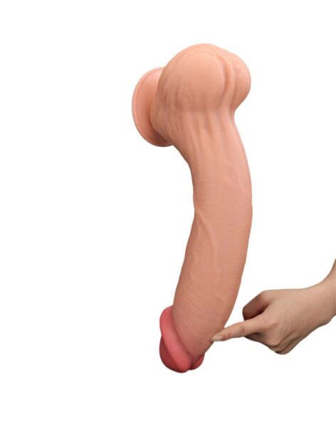 LOVETOY SLIDING SKIN DILDO 36 CM NUDE – Bild 8