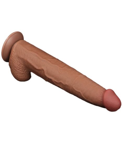 LOVETOY SLIDING SKIN DILDO 34 CM BROWN – Bild 4