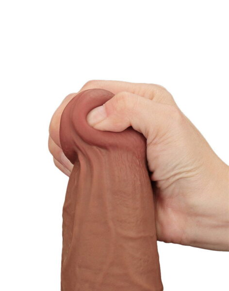 LOVETOY SLIDING SKIN DILDO 34 CM BROWN – Bild 7