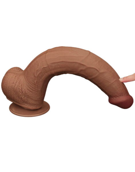 LOVETOY SLIDING SKIN DILDO 34 CM BROWN – Bild 8
