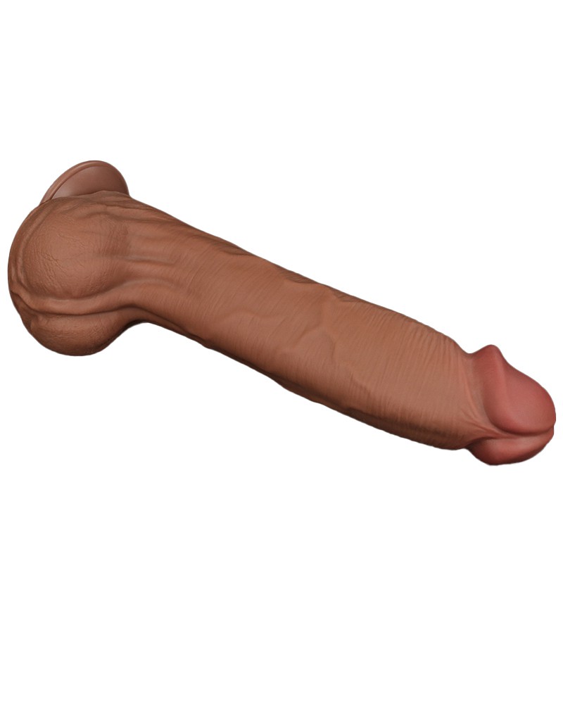 LOVETOY SLIDING SKIN DILDO 36 CM BRAUN – Bild 2