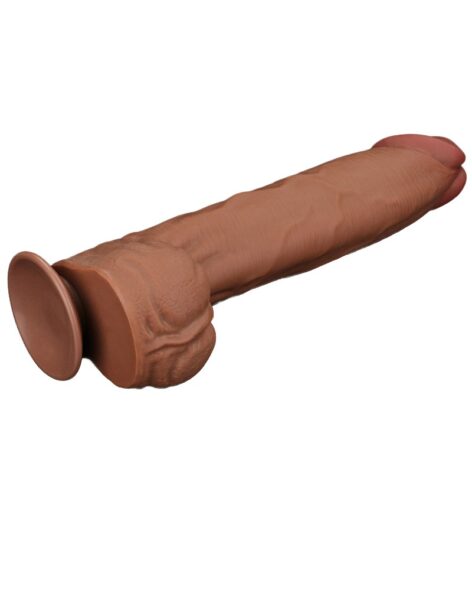 LOVETOY SLIDING SKIN DILDO 36 CM BRAUN – Bild 4