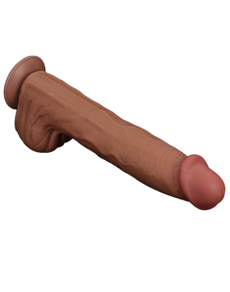 LOVETOY SLIDING SKIN DILDO 36 CM BRAUN – Bild 5
