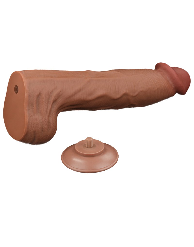 LOVETOY SLIDING SKIN DILDO 36 CM BRAUN – Bild 6