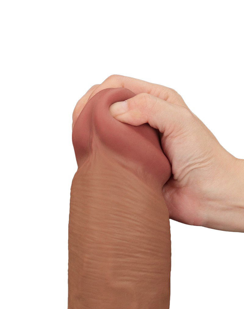 LOVETOY SLIDING SKIN DILDO 36 CM BRAUN – Bild 8