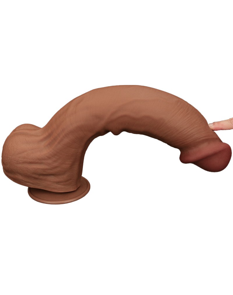 LOVETOY SLIDING SKIN DILDO 36 CM BRAUN – Bild 10