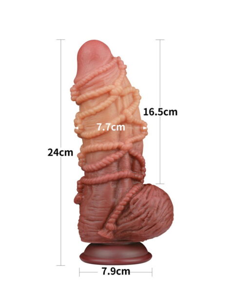 LOVETOY EXTREM DILDO 24,5 CM NUDE – Bild 3