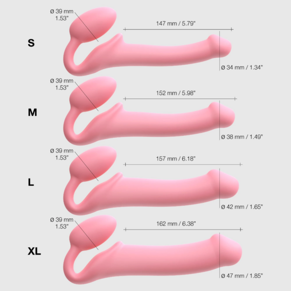 STRAP ON ME SILIKON DILDO PINK L – Bild 5