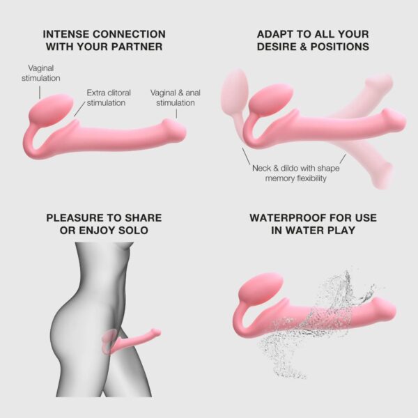 STRAP ON ME SILIKON DILDO PINK S – Bild 4