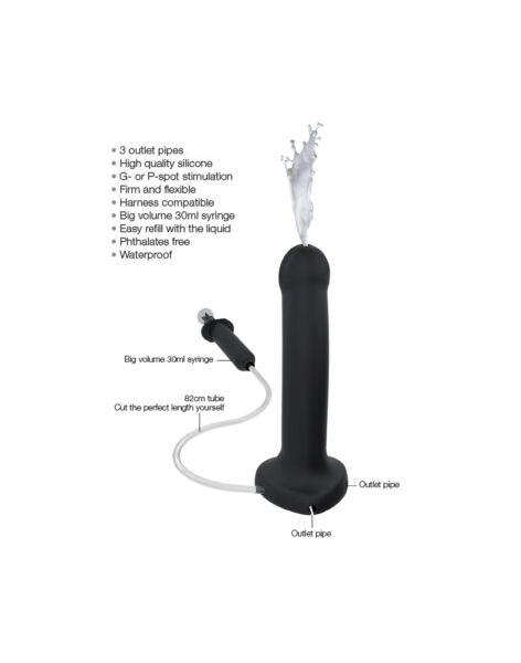 STRAP ON ME SILIKON SQUIRTING DIDLO BLACK L – Bild 6