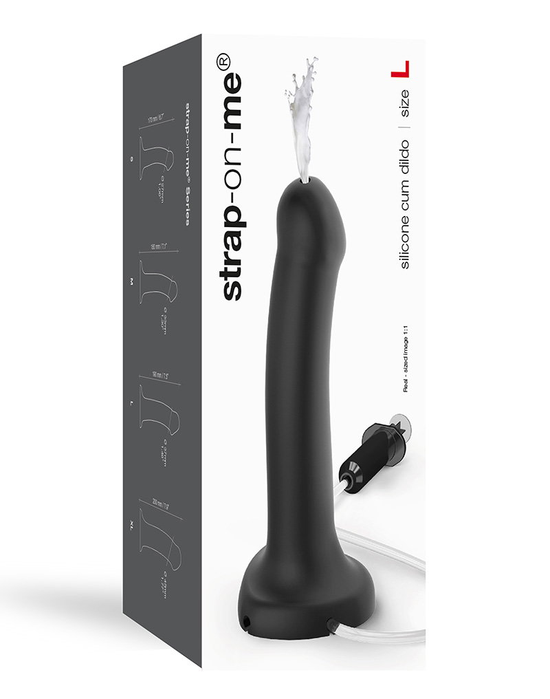 STRAP ON ME SILIKON SQUIRTING DIDLO BLACK L – Bild 2