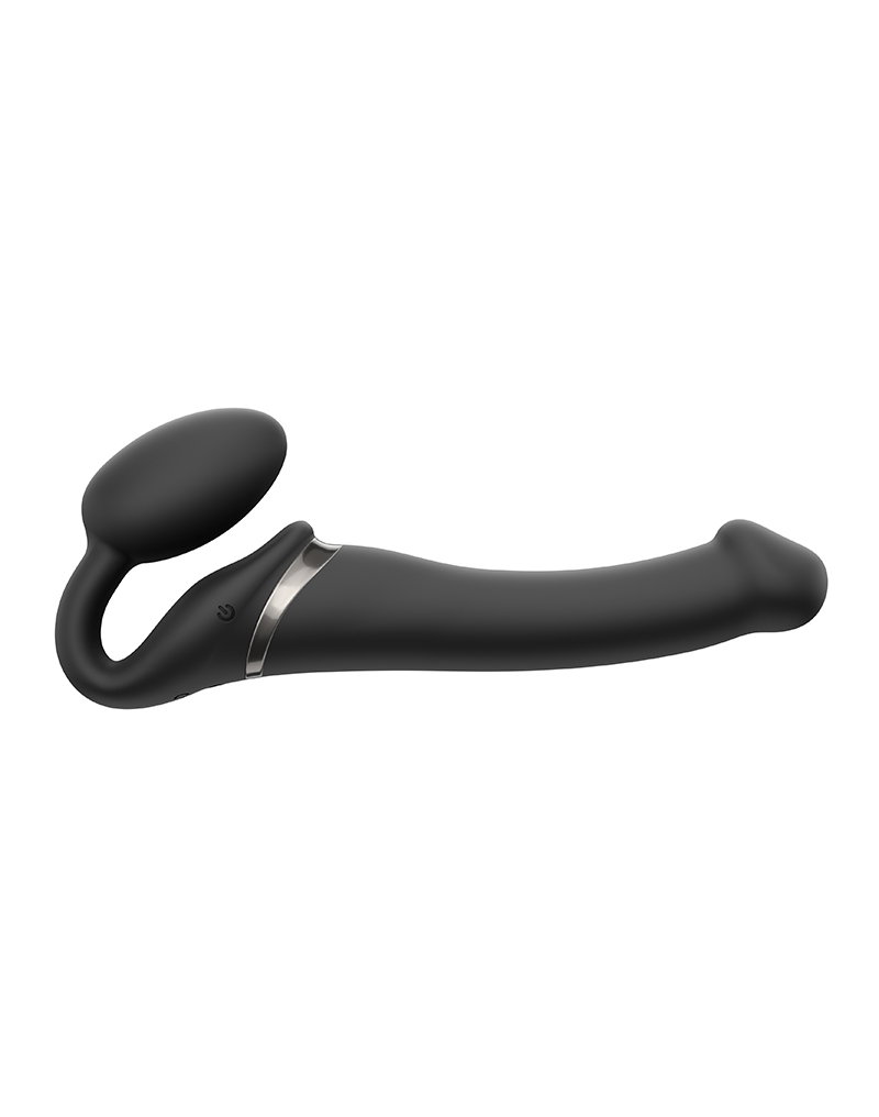 STRAP ON ME SILIKON VIBRO DILDO SCHWARZ M