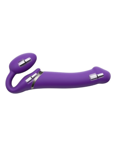 STRAP ON ME SILIKON VIBRO DILDO LILA M – Bild 4