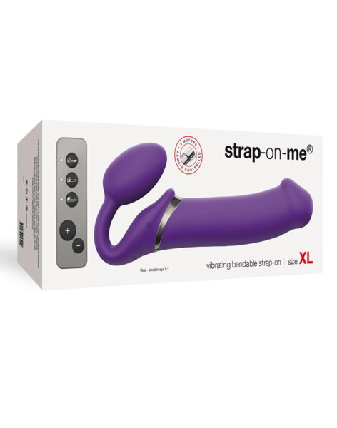Alternative view of STRAP ON ME SILIKON VIBRO DILDO LILA XL