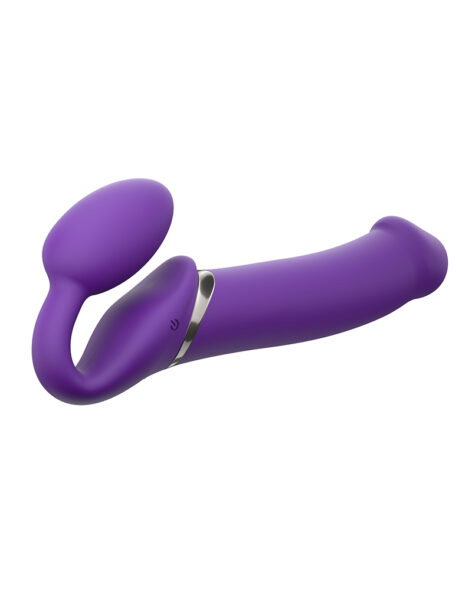STRAP ON ME SILIKON VIBRO DILDO LILA XL – Bild 3