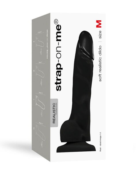 Alternative view of STRAP ON ME SILIKON DILDO SCHWARZ M