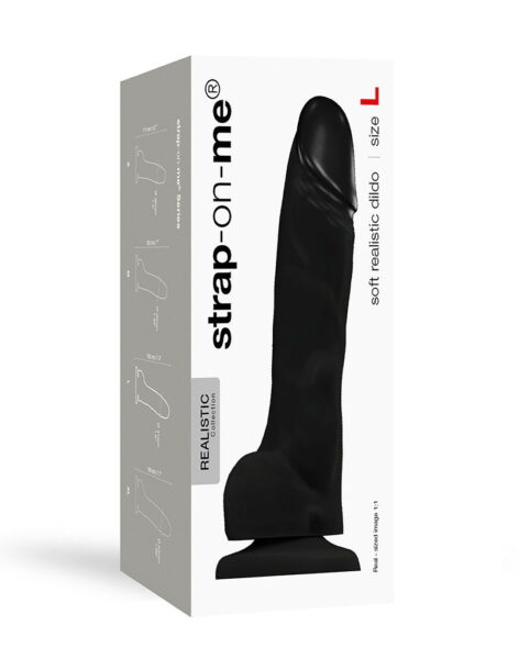 Alternative view of STRAP ON ME SILIKON DILDO SCHWARZ L