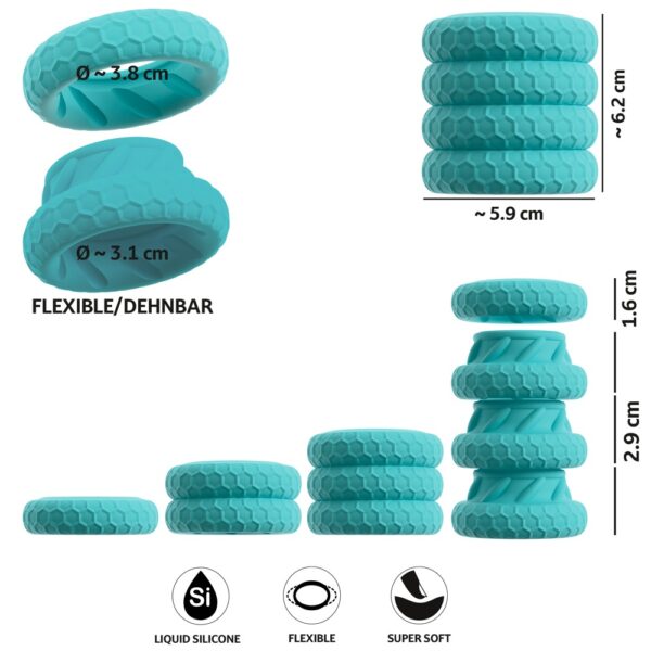 You2Toys 3-in-1 Cock & Ball Ring Set – Bild 8
