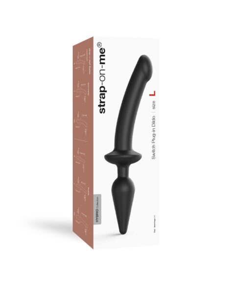 STRAP ON ME SILIKON SEMI DILDO & PLUG BLACK S – Bild 5
