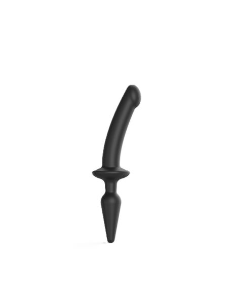 STRAP ON ME SILIKON SEMI DILDO & PLUG BLACK S