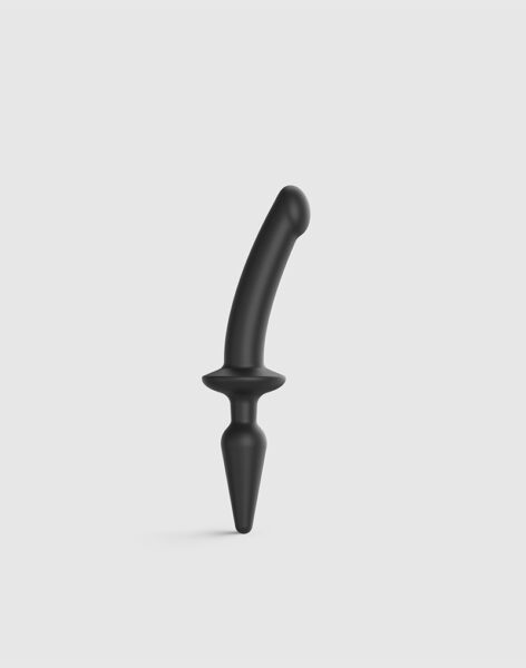 STRAP ON ME SILIKON SEMI DILDO & PLUG BLACK S