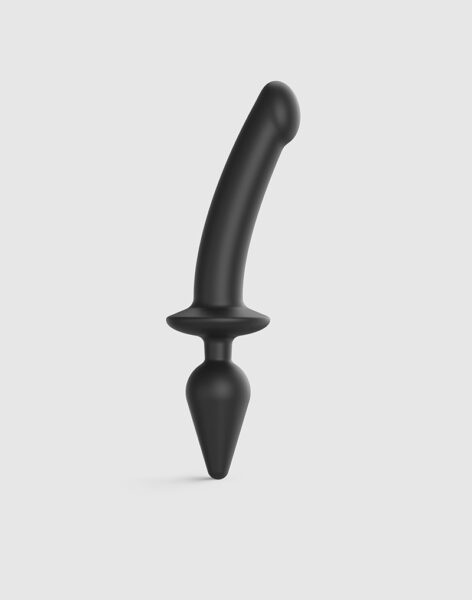 STRAP ON ME SILIKON SEMI DILDO & PLUG BLACK XXL
