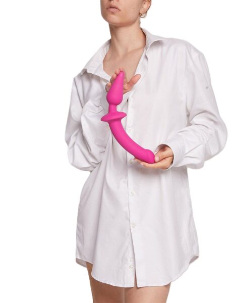 STRAP ON ME SILIKON SEMI DILDO & PLUG PINK S – Bild 3