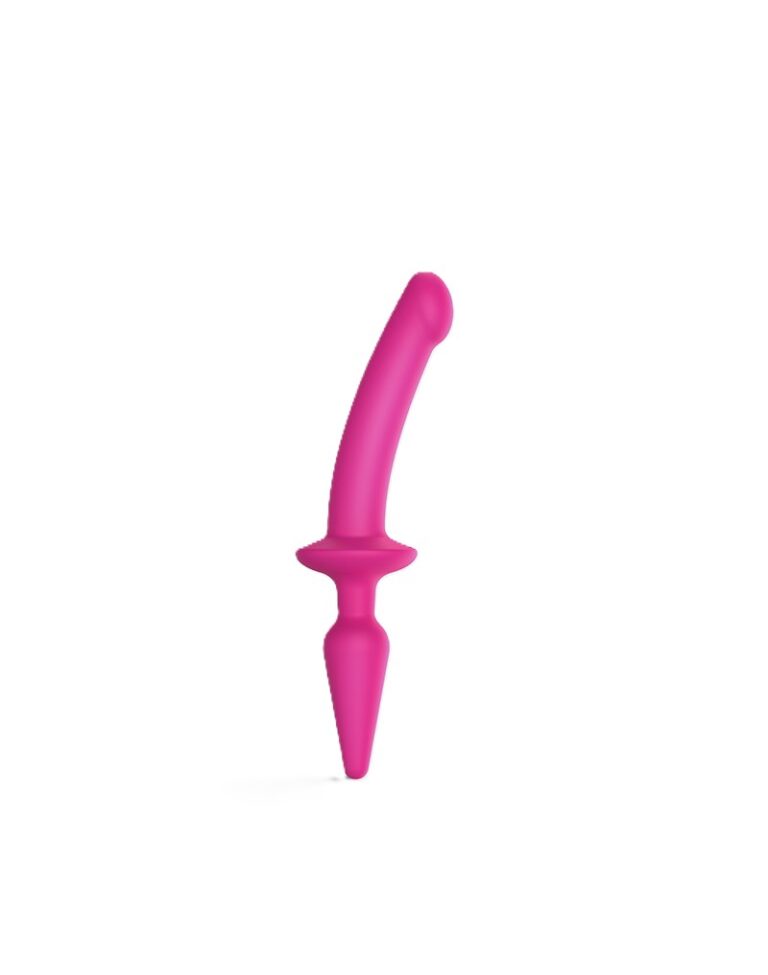STRAP ON ME SILIKON SEMI DILDO & PLUG PINK S