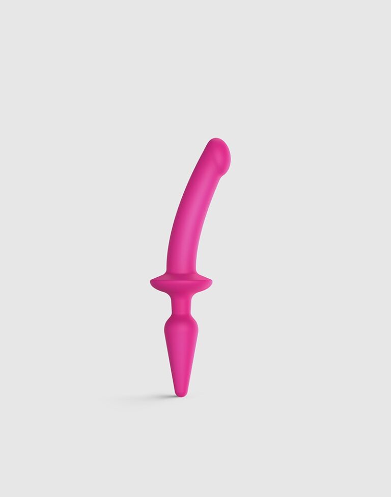 STRAP ON ME SILIKON SEMI DILDO & PLUG PINK S