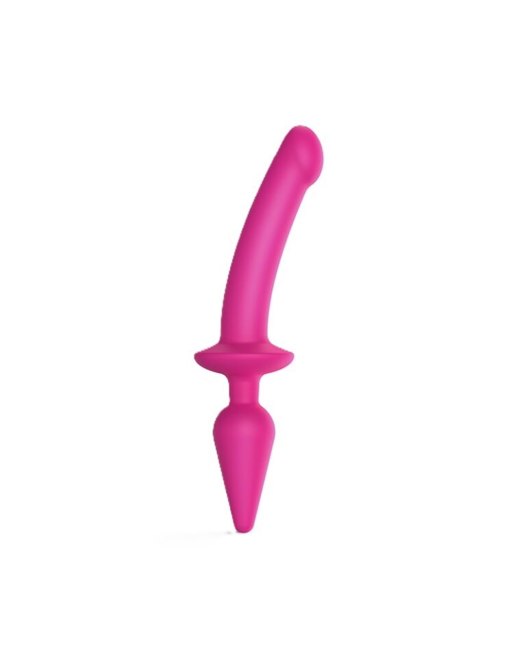 STRAP ON ME SILIKON SEMI DILDO & PLUG PINK L