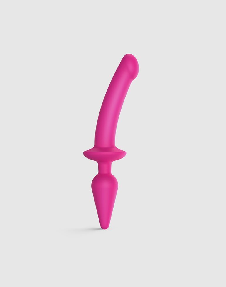 STRAP ON ME SILIKON SEMI DILDO & PLUG PINK L