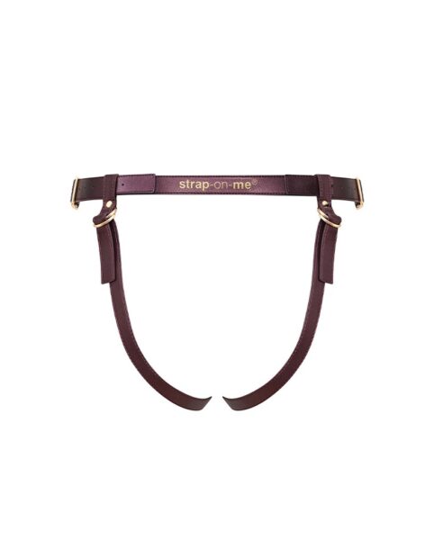 STRAP ON ME HARNESS HARNAIS SIMILI AUBERGINE – Bild 6