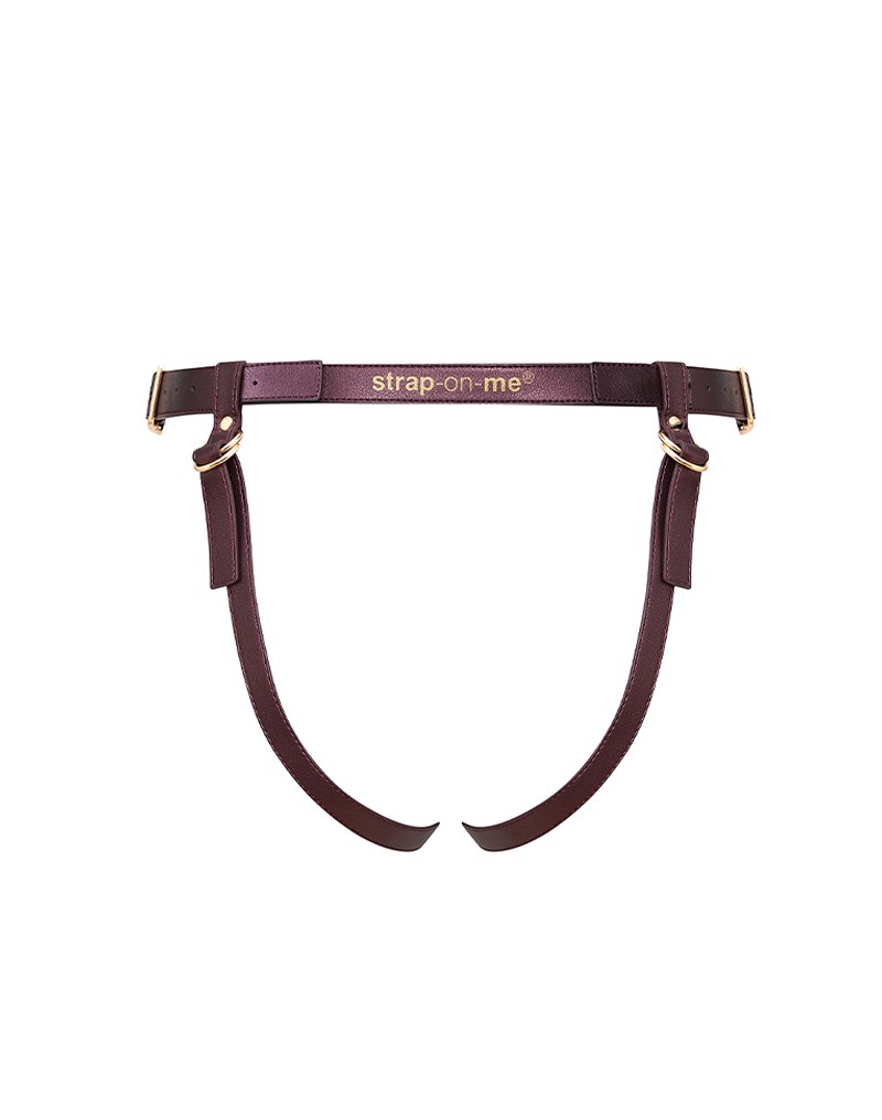 STRAP ON ME HARNESS HARNAIS SIMILI AUBERGINE – Bild 6