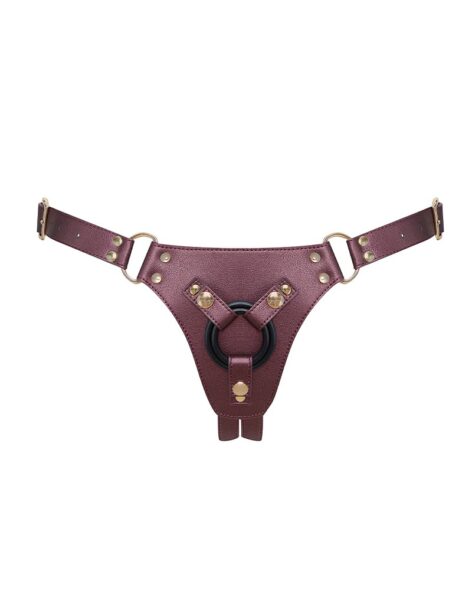 STRAP ON ME HARNESS HARNAIS SIMILI AUBERGINE
