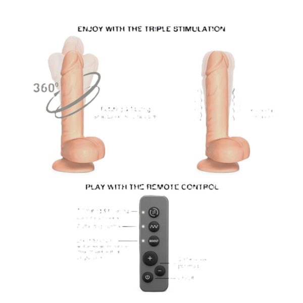 Alternative view of STRAP ON ME SILIKON VIBRO DILDO NATUR L