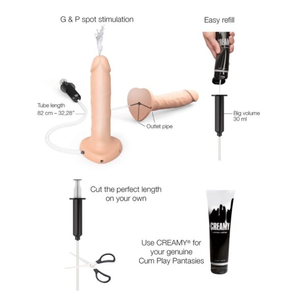 STRAP ON ME SILIKON SQUIRTING DILDO FLESH L – Bild 3