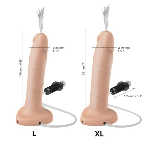 STRAP ON ME SILIKON SQUIRTING DILDO FLESH L – Bild 4