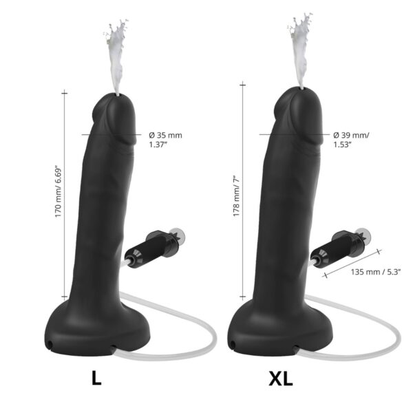 STRAP ON ME SILIKON SQUIRTING DILDO BLACK XL – Bild 4