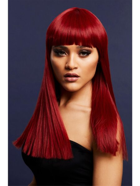 SMIFFY FEVER LANGHAAR PERÜCKE ALEXIA RUBY RED