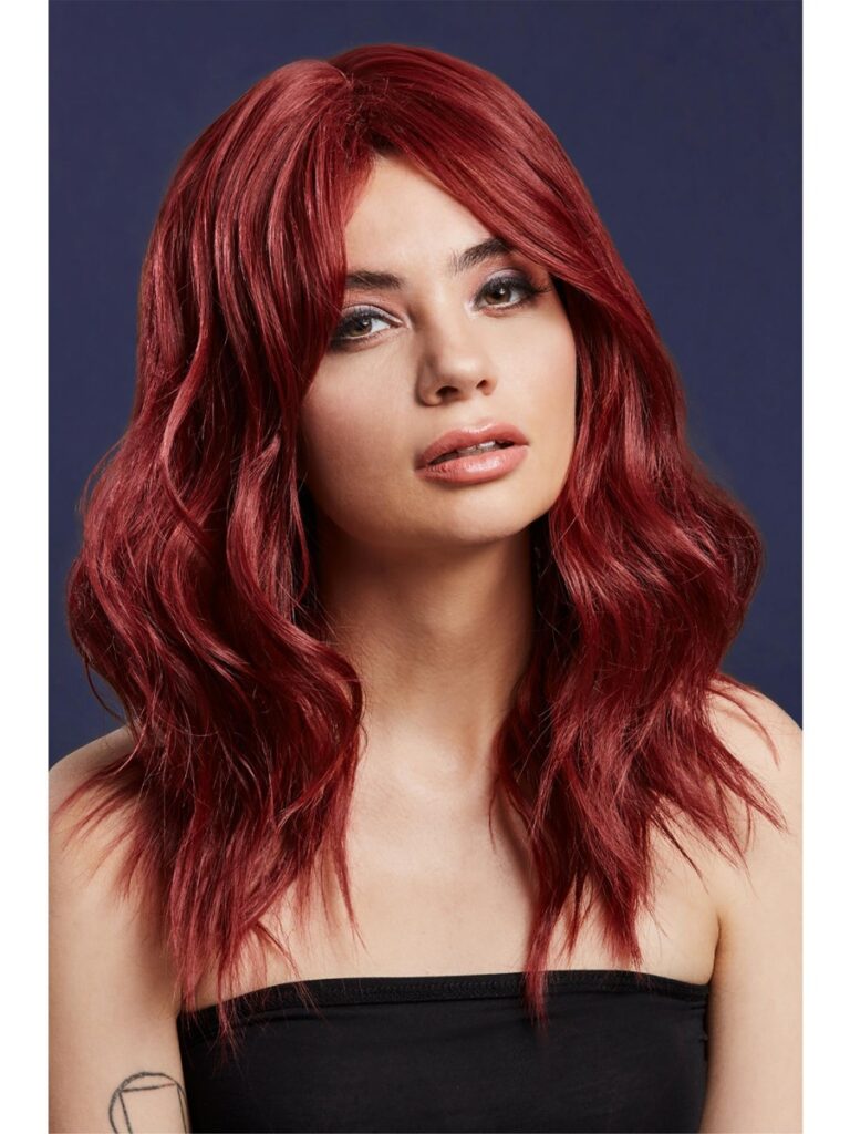 SMIFFY FEVER LANGHAAR PERÜCKE ASHLEY RUBY RED