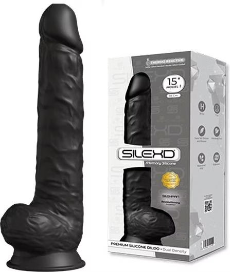 SILEXD DILDO MODEL 1 BLACK 15 INCH ORIGINAL – Bild 5