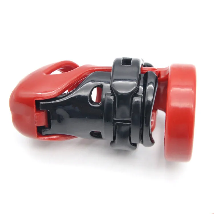 BRUTUS CYBORG PENISKÄFIG SCHWARZ ROT – Bild 3