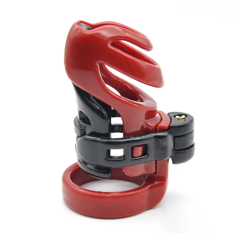 BRUTUS CYBORG PENISKÄFIG SCHWARZ ROT – Bild 4